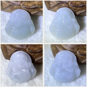100% A-Grade Jadeite Maitreya Buddha Pendant Jade Laughing Buddha Pendant Y054 - Picture 1 of 42