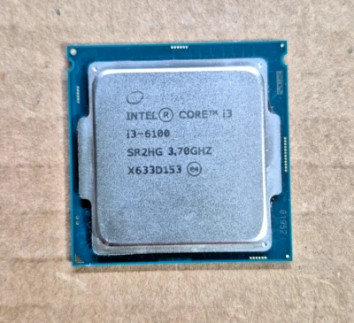 Intel Core i3-6100 Dual-Core 3.7GHz LGA1151 Desktop CPU Processor SR2HG - Image 1 of 3