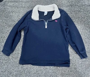Carter’s Boy’s Pullover Quarter Zip Sweater black , red fox logo, 5T Long Sleeve - Picture 1 of 3