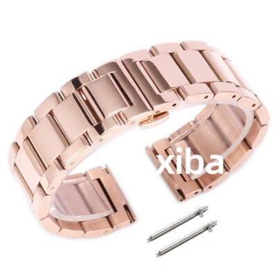 Replacement 16mm-26mm Watch Bracelet Solid Steel Watch Band Strap Quick Release - Image 1 of 3