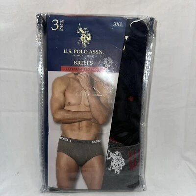 U.S. Polo Assn. Calzoncillos elásticos de algodón, para hombre talla 3XL, paquete de 3 - nuevos Foto 1 de 3