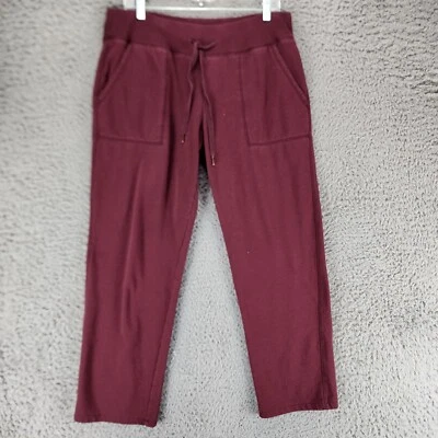 Calça jogger Eddie Bauer feminina grande vermelha elástica cintura média *GUC* - Imagem 1 de 4