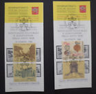 Vatican City Sc#733-6  First Day Cancelled On Two Offical Bulletins