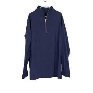 The Tailored Sportsman Sweater Kid M Blue Mock Neck Equestrian Western Riding - Picture 1 of 10