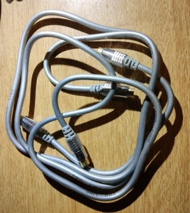 S-Video Kabel 1 Meter minidin 4-pin Kontakte und Stecker vergoldet neuwertig 75E - Bild 1 von 3