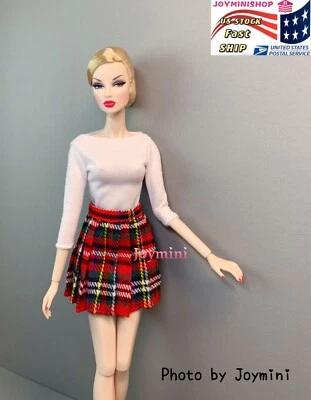 2PCS Clothes For Fashion Royalty Integrity Poppy Parker NuFace Dolls Coat Dress - Image 1 of 4