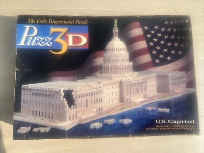 Rompecabezas Milton Bradley 3D Capitolio de Estados Unidos 718 piezas 3D Foto 1 de 4