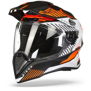 Airoh Commander Adventure ACU Gold Motorcycle Motorbike Helmet Boost Matt Orange - Picture 1 of 5