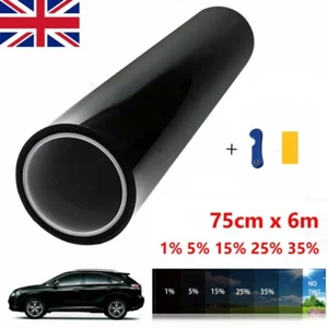 Car Tint Film Van Limo Window Tinting Auto vehicle Scratch Resistant 75CM x 6M - Picture 1 of 19