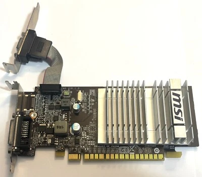 MSI GeForce 8400 GS 512MB DDR3 PCI-E Graphics Card N8400GS-D512D3H/LP - Image 1 of 4