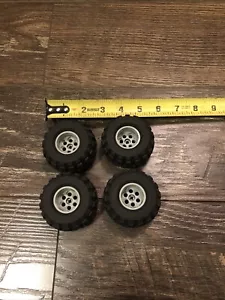 Lego Wheels 68.8 X 40 Balloon Tires Set of 4 Very Clean - Picture 1 of 1