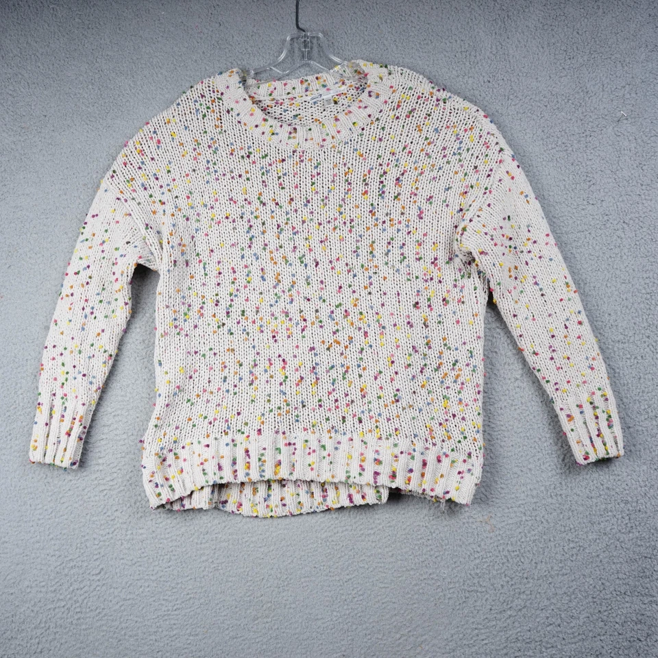 Suéter para mujer Seven7 M colorido moteado grueso tejido pulóver manga larga Foto 1 de 4