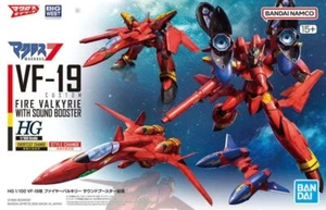Bandai HG 1/100 Scale VF-19 Custom Fire Valkyrie With Sound Booster Model Kit - Picture 1 of 7