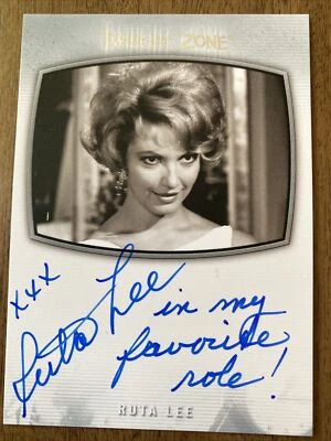 2019 Twilight Zone Ruta Lee AI-12 Serling Edition Inscription Autograph Var F - Image 1 of 2