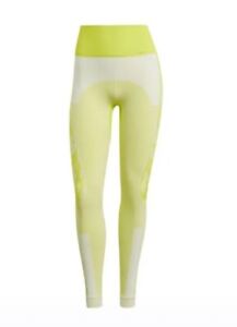 Adidas X Stella McCartney Knit Leggings. Size Large Women’s. Solar Yellow.