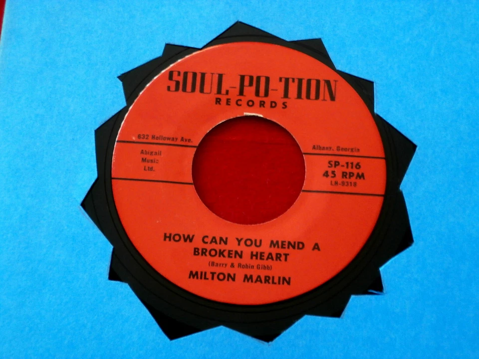 MILTON MARLIN~ HOW CAN YOU MEND A BROKEN HEART~ MINT~ BEE GEES~ ~ SOUL 45 - Image 1 of 1