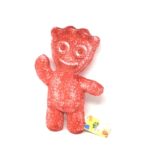 Cuscino Peluche Personaggio Imbottito Sour Patch Bambini Rosso Gommoso Goffrato Maculato 17" - Foto 1 di 8