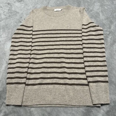 Suéter Pullover The Reset R Label Marrón Biscotti Rayas Lana Cachemira Talla: S Foto 1 de 4