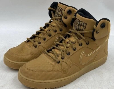 Nike Son of Force Mid Invierno “Trigo” Para Hombres Talla 9 Negro Goma Marrón Claro 807242-770 Foto 1 de 4