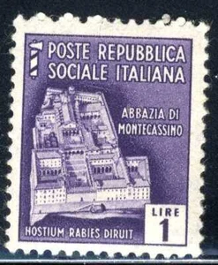 1944 Italy Socialist Monte Cassino Abbey  SC # 29 - Picture 1 of 1