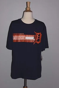 NEW Detroit TIGERS Men's Performance T-Shirt Sizes M L XL 2XL 4XL Blue Baseball - Picture 1 of 2