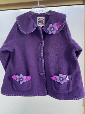 A Good Lad: Pete's Partner- Chaqueta Columpio Polar Púrpura Niña Talla 6 Usada en Excelente Condición Foto 1 de 3
