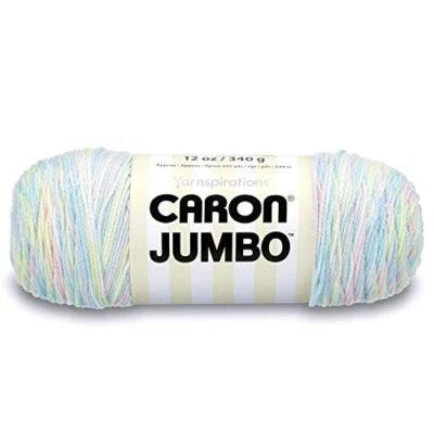 Hilo Caron 294009010 Jumbo Ombre, 12 oz, Baby Rainbow, 1 bola Foto 1 de 4
