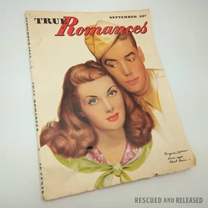 1945 True Romances Magazine WWII Women's Interest Ads Ladies Advertisements WW2 - Bild 1 von 17