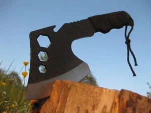 Schöne Axt mit Nylongürteltasche Beil Ax Axe Hache Hacha Ascia Assi Topor A008 - Picture 1 of 4