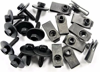 Body Bolts & U-Nuts M6-1.0 x 25mm Long 10mm Hex (10 Ea) #H1877 (1896/1925)BB  Foto 1 de 4