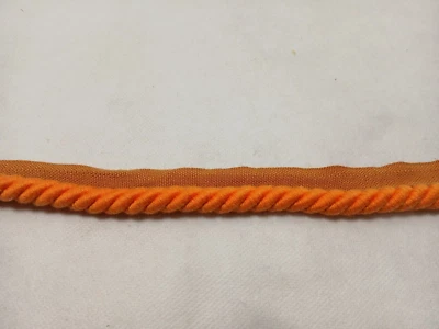 Cordón de 6 yardas con labio 7/16" - Naranja - Tapicería Tela Almohada Borde 1040 Foto 1 de 2