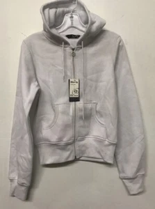 YOUTH HOODIE BOY GIRLS UNISEX ZIP UP WHITE SIZE LARGE SOFT HOODIE KIDS - Picture 1 of 2
