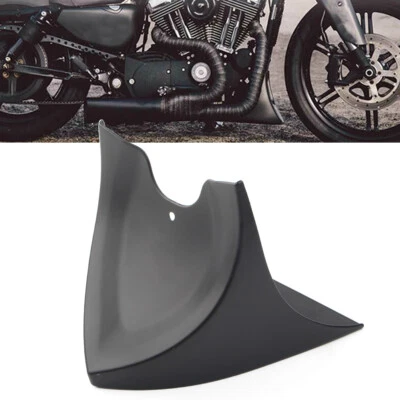 1Pcs ABS Black Chin Fairing Spoiler Mudguard For Harley Dyna 2004-2017 — 第 1/4 张图片
