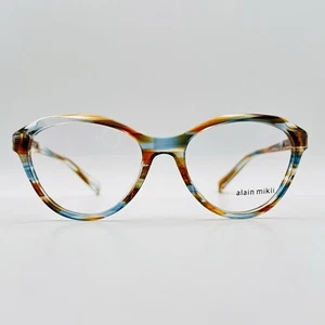Alain Mikli eyeglasses Ladies Oval Blue Braun Extravagant Colourful " A03076 002 - Picture 1 of 11