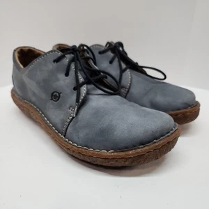Børn Damen Größe 7 / 38 Echtleder Oxford-Schuhe Stahlgrau M/W W4808 G5 SIEHE BILD - Bild 1 von 24