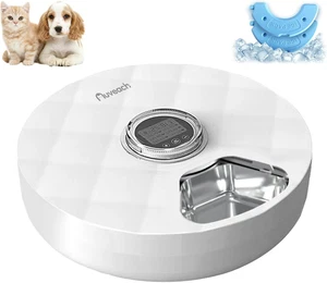 Distributore Automatico Cibo Umido Gatti Cani Dispenser Crocchette Gatto Con Tim - Foto 1 di 12