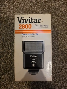 Vivitar Shoe Mount Flash 2800 Auto Thyristor 1/2000–1/30,000s - BRAND NEW - Picture 1 of 4