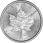 CANADA PLATINUM MAPLE LEAF   1 OZ   $50   BU   .9995 FINE   RANDOM DATE