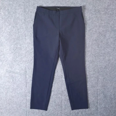 THEORY 女式蓝色 Thaniel Kennett 双弹力尼龙踝裤 6 码 — 第 1/4 张图片