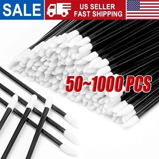 Varita de cepillo de labios desechable - Aplicador de brillo para maquillaje, herramienta cosmética higiénica Foto 1 de 4