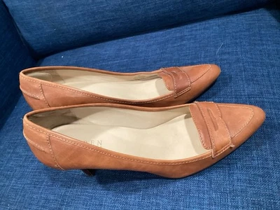 Tacones LAUREN RALPH LAUREN para mujer LANETT de cuero punta punta tacón de aguja talla 10 Foto 1 de 4