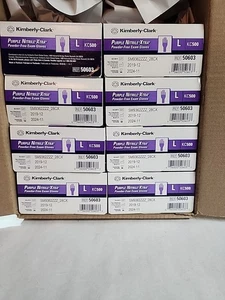 Kimberly-Clark REF 50603 Nitril-Xtra puderfreie Untersuchungshandschuhe L KC500 Posten 8 Stück - Bild 1 von 11