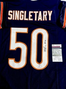 MIKE SINGLETARY Signed Jersey Chicago Bears “HOF 98” JSA Certified - Picture 1 of 1