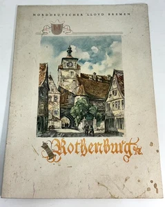 Menú de cena SS Bremen 1939 - North German Lloyd - 10 de agosto Rothenburg, Alemania - Imagen 1 de 5