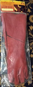 Neu in Verpackung extra strapazierfähige isolierte 20"L Rindspalt Kamin, Holz/Ofen Handschuhe - Bild 1 von 5
