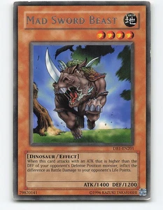 Mad Sword Beast #DB1-EN201 Rare Yugioh Card - Picture 1 of 2