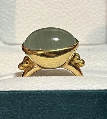 Anillo de turmalina ojo de gato Maija Neimanis 22k Foto 1 de 4