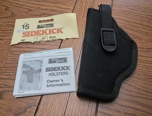 Uncle Mike s RH SIDEKICK  Black Holster 3.5" - 4.5" Large Autos RH NOS Size 15 - Picture 1 of 3
