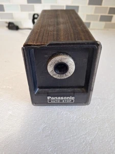 Vintage Panasonic Electric Pencil Sharpener Auto-Stop KP-77 Black Brown  Work  - Picture 1 of 6