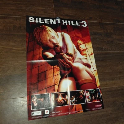 ORIGINAL SILENT HILL 3 III POSTER PS2 EGM ELECTRONIC GAMING MONTHLY 21" x 14" - Image 1 of 4